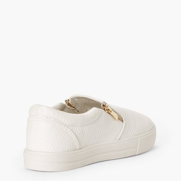 #NWT - SLIP ON SNEAKER W/ DECORATIVE ZIPPER - Picture 5 of 8